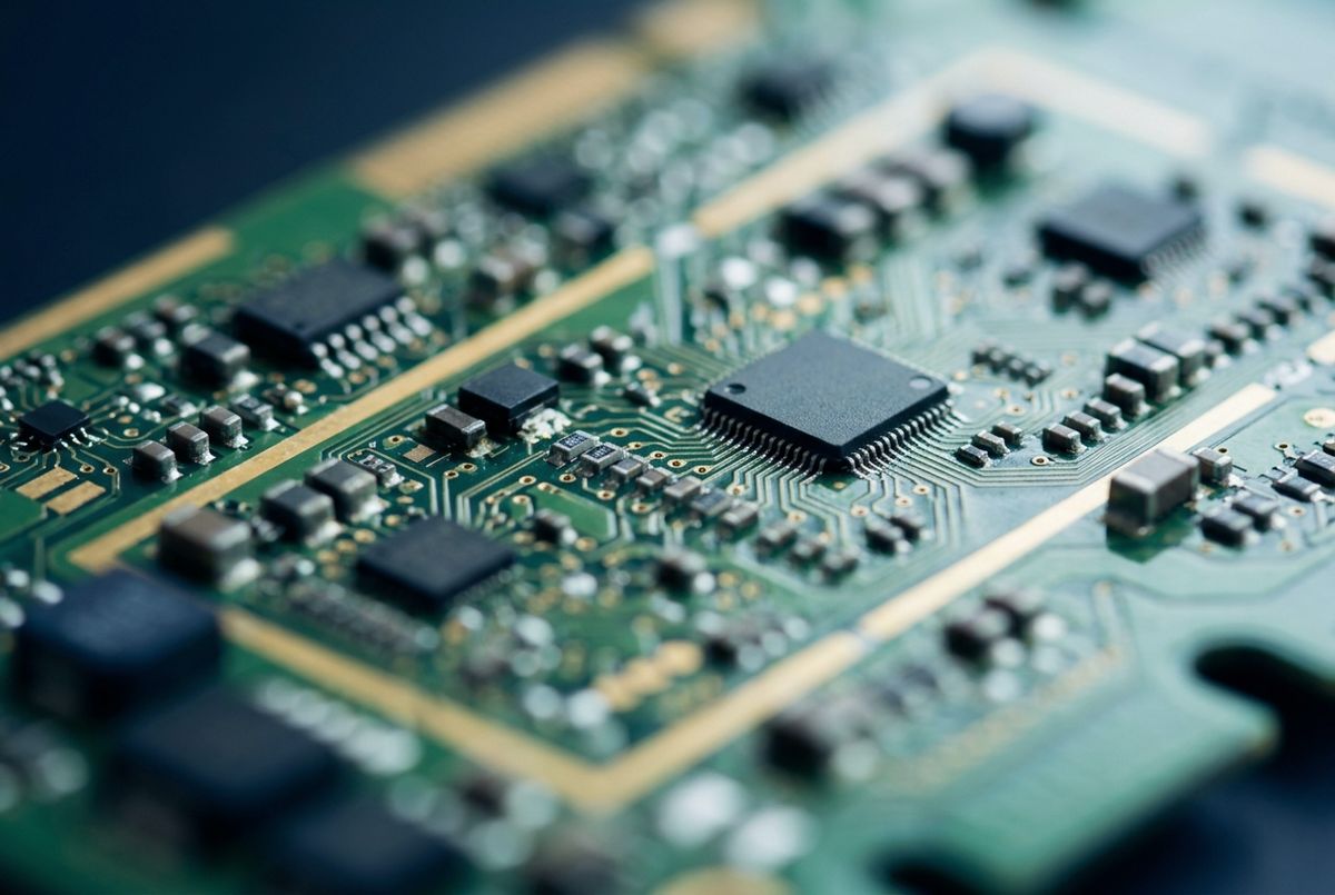 Circuit board closeup