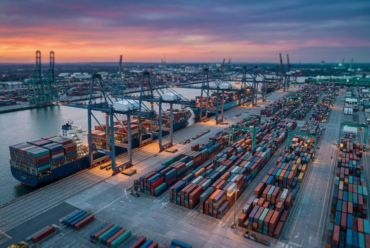 Container port cranes