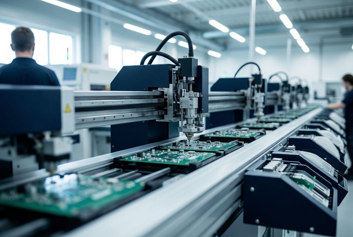 Electronics assembly line
