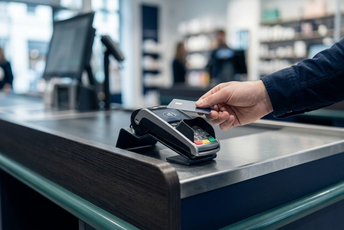Payment terminal at checkout